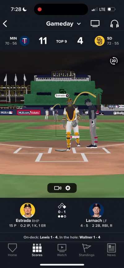 3D games in the MLB app are hilarious 