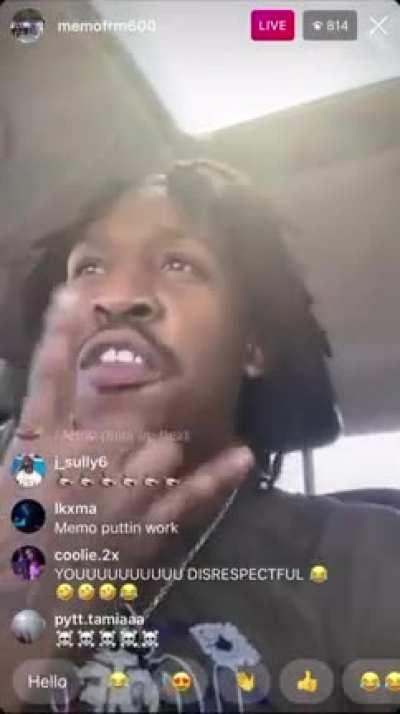 Melvin Griffin listening to MOB Dooski 🕊