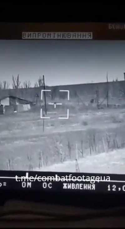 Ukrainian soldiers using a Stugna-P ATGM destroy a Russian ATGM, Donetsk region. November 2023.