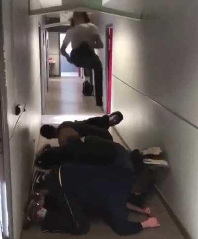 WCGW when jumping over people