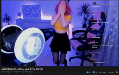 Moona's reaction to getting 5k likes fast after she says she'd stream on pornhub if she reached 5k likes