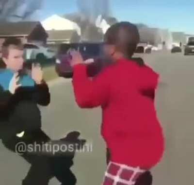 Young babatunde almost losing to young Logan paul (rare footage)