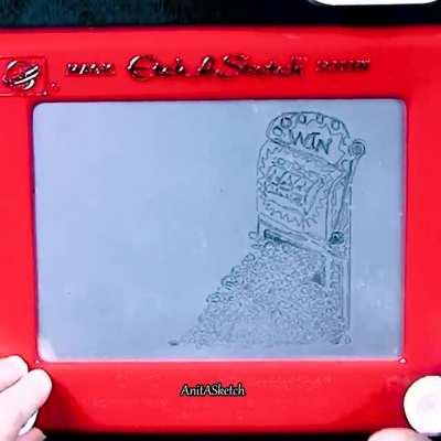 I tried to imagine a real lucky ducky with my Etch a Sketch (and Brian Regan)