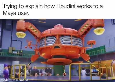 Trying to show Maya users how Houdini works