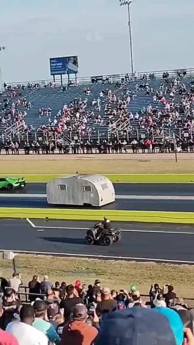 Bluetooth trailer at drag race