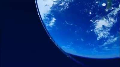 This is what it would look like if a giant mirror orbited Earth at the distance of the ISS.