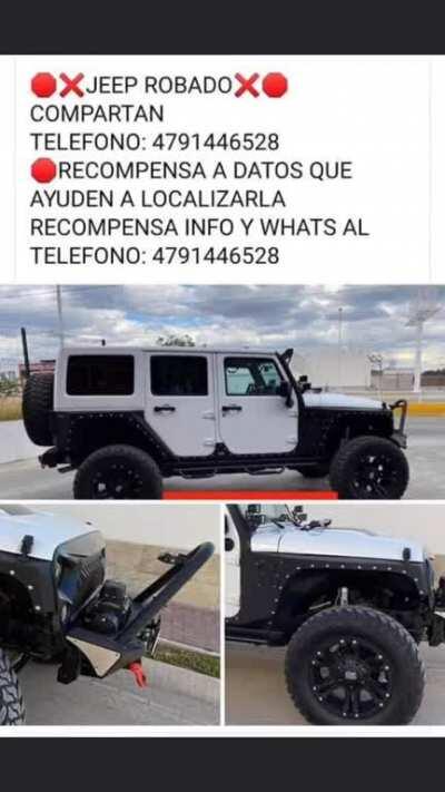 If your Jeep ended up in the CJNG organization would you report it?