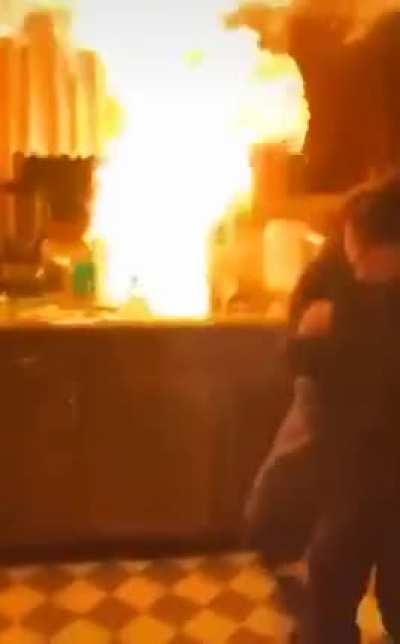 WCGW if i try to put out a grease fire with water