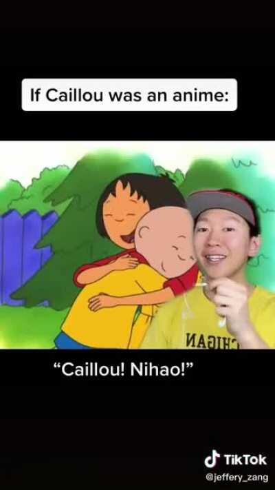 Caillou as an anime