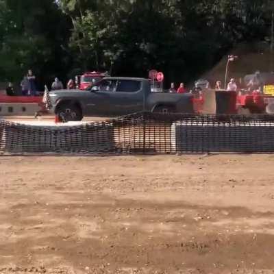 A quiet tractor pull