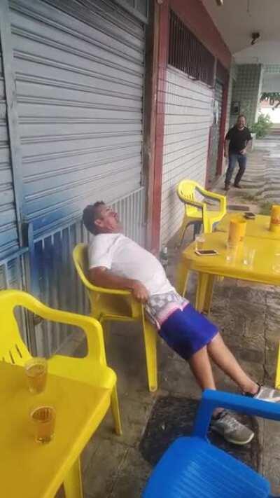 WCGW sleeping in a bar