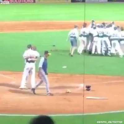 This high school pitcher struck out his childhood friend to advance to the state championships. Instead of celebrating with his teammates, he did this