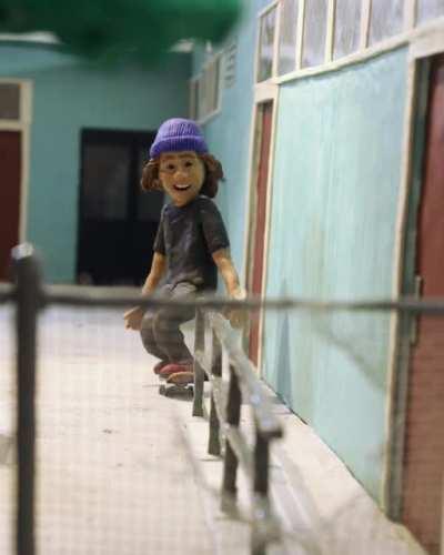 I created a Claymation intro for a new skate video.