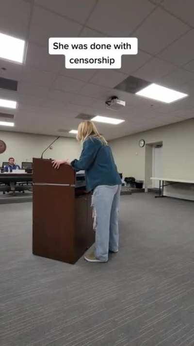 Woman goes off on the Maury County Board of Trustees in Tennessee after a pride display in a library became controversial & books started to be banned