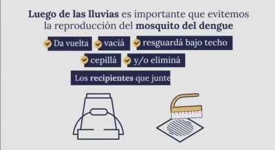 Recuerden vaciar y dar vuelta recipientes. No hay pauta chicos, depende de nosotros concientizar.