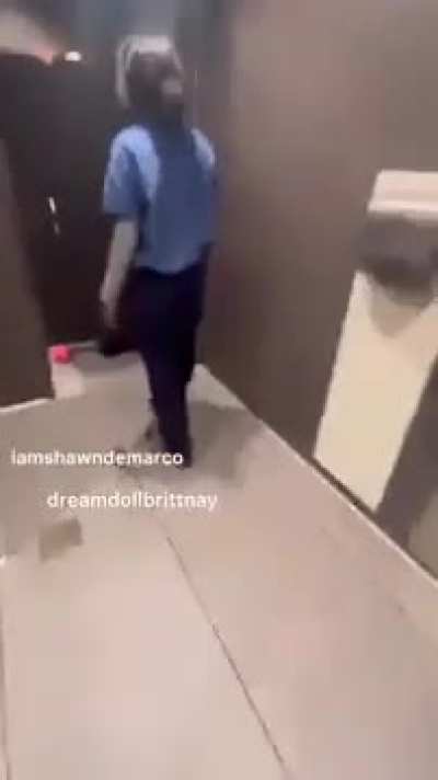 Couple gets caught banging at McDonald's bathroom.