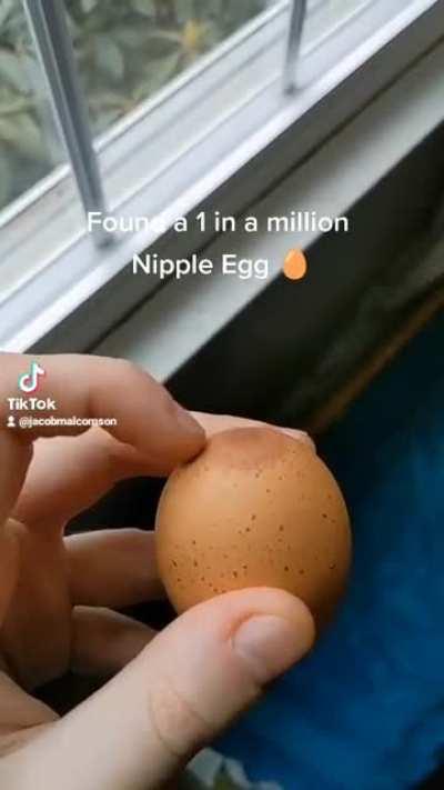 Found a one in a million Nipple Egg.