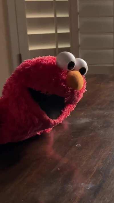 Elmo gets a prostate exam.