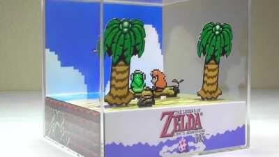 [LA] I made this Zelda: Link's Awakening diorama cube. What do you guys think?