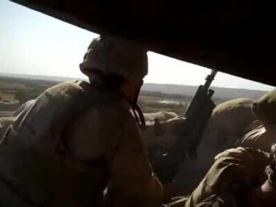 [Afghanistan] US Machine gun nest gets caught in a crossfire