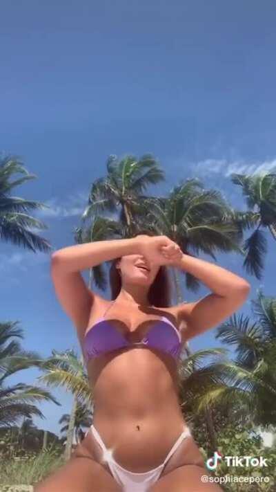 Purple bikini