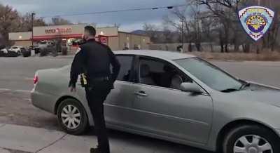 A Pueblo of Pojoaque PD Cop decided to try his hand at harassing a man. The man has been documenting the PD making dodgy and possibly illegal traffic stops out of their jurisdiction. This attempt by this cop to harass the man did not go down well. The man