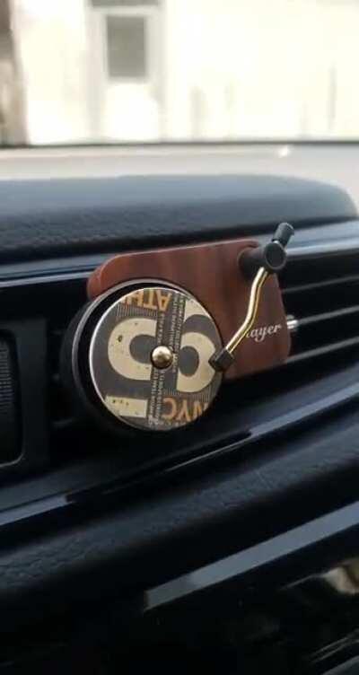 An air freshener that looks like a record player! I'm very easily entertained.