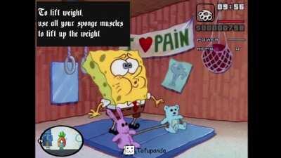 Spongebob goes to the gym ~ GTA San Andreas