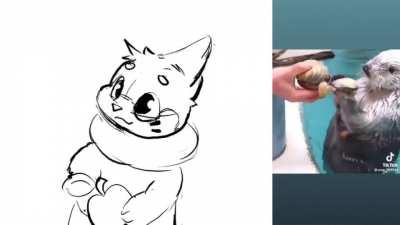 Cute Buizel animation by @umbrecore