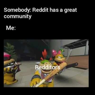 I like reddit but community is just nah