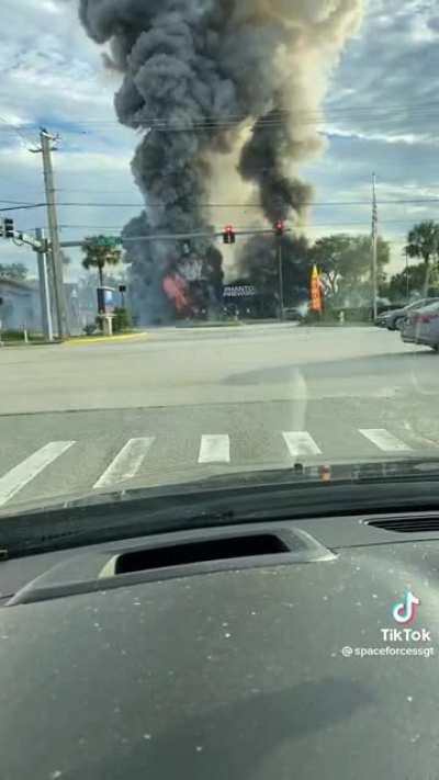 A car drove into a fireworks store in Florida