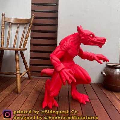 I blew up a kobold mini to 1:1 scale