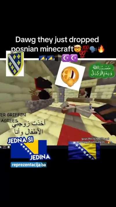 Minecraft is now officialy Hallal.Verifyed by Posnian muslim patriots✅✅✅