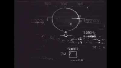 U.S F/A-18C Hornet shoots down an Iraqi MiG-21 fishbed with an AIM-7M Sparrow going at supersonic speed, two thousand feet below the Hornet. Operation Desert Storm 1991