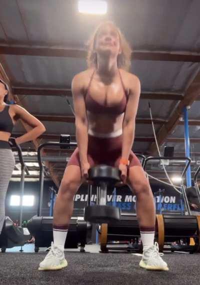 Working out at the gym, IG story 7/15/24