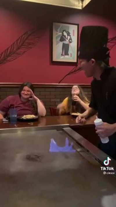 Hibachi Man got the moves