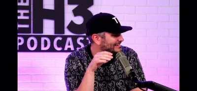 The H3H3 crew cracking up at an inappropriate soundbite