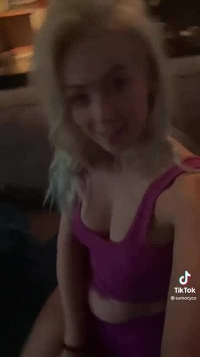 TikTok video in sexy pjs from today