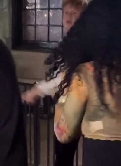 Drunk lad accidentally bumps into girl on street, her friends demand an apology and attack him