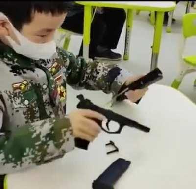 China has classes for kids to learn how to assemble a firearm