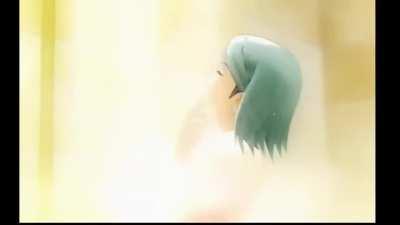 there is a offical franziska showering scene