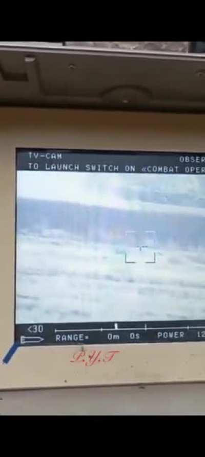 A Ukrainian Stugna team watches an outgoing HMMWV sortie crossing into no-man's land to attack Russian positions under fire