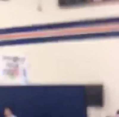 Highschooler plays pornhub intro at school rally on drums