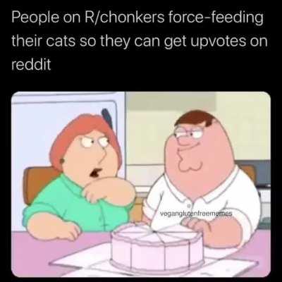 r/chonkers is a bad subreddit i got banned for Posting this on their subreddit