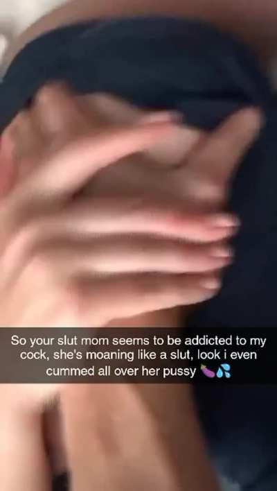 Your slut mom can't get enough of cock so your bully starts fucking your mom's pussy harder and she moans like a slut and what do we have in the end ?