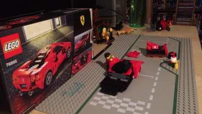 Ferrari F8 Tributo stop-motion build