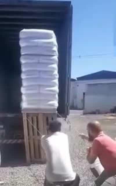 I hope the pallet did not break