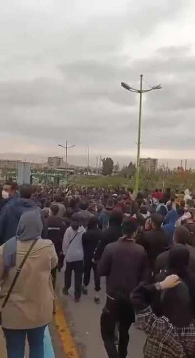 Iranian protestors destroy dictator's face and chant in streets (this video is for today). Iran is facing a revolution for woman, life, freedom and against dictatorship.