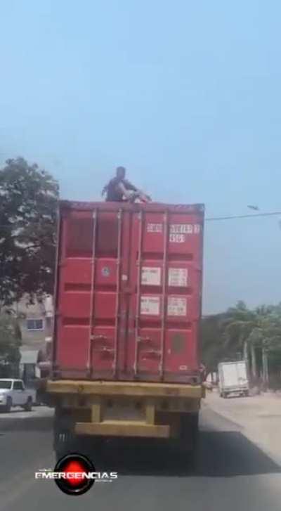 free ride on top of a truck wcgw