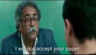 Sometimes movies do teach us a lot of stuff, for instance, how to submit your papers when the examiner doesn't accept the paper.